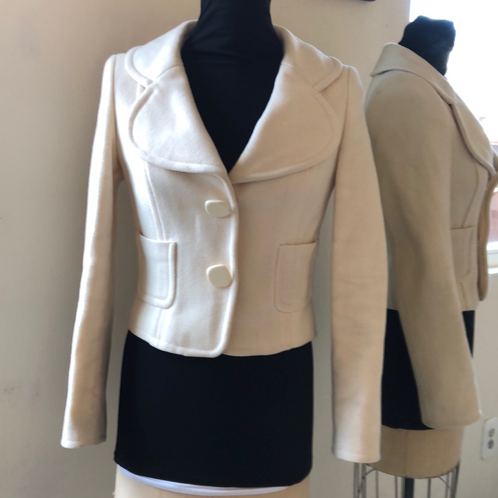 Cream short coat